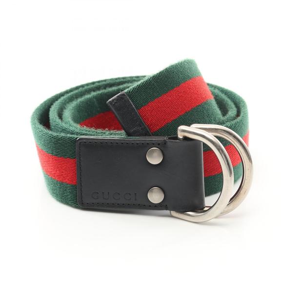 Gucci Handbags - Gucci Sherry Belt Leather Green Red Black